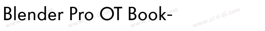 Blender Pro OT Book字体转换